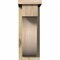 Ekena Millwork Del Monte Rough Sawn Corbel w/Backplate, Douglas Fir, 6"W x 12"D x 16"H COR06X12X16DEL01RDF - alternate 3